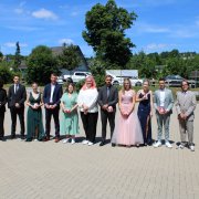 Ehrung für die Mitarbeit bei den Schulsanitätern. 